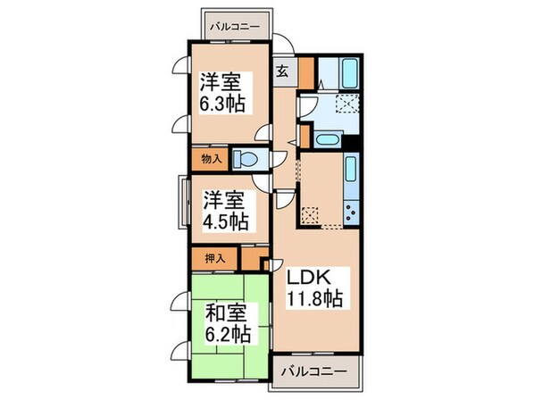 エスボヌールの物件間取画像